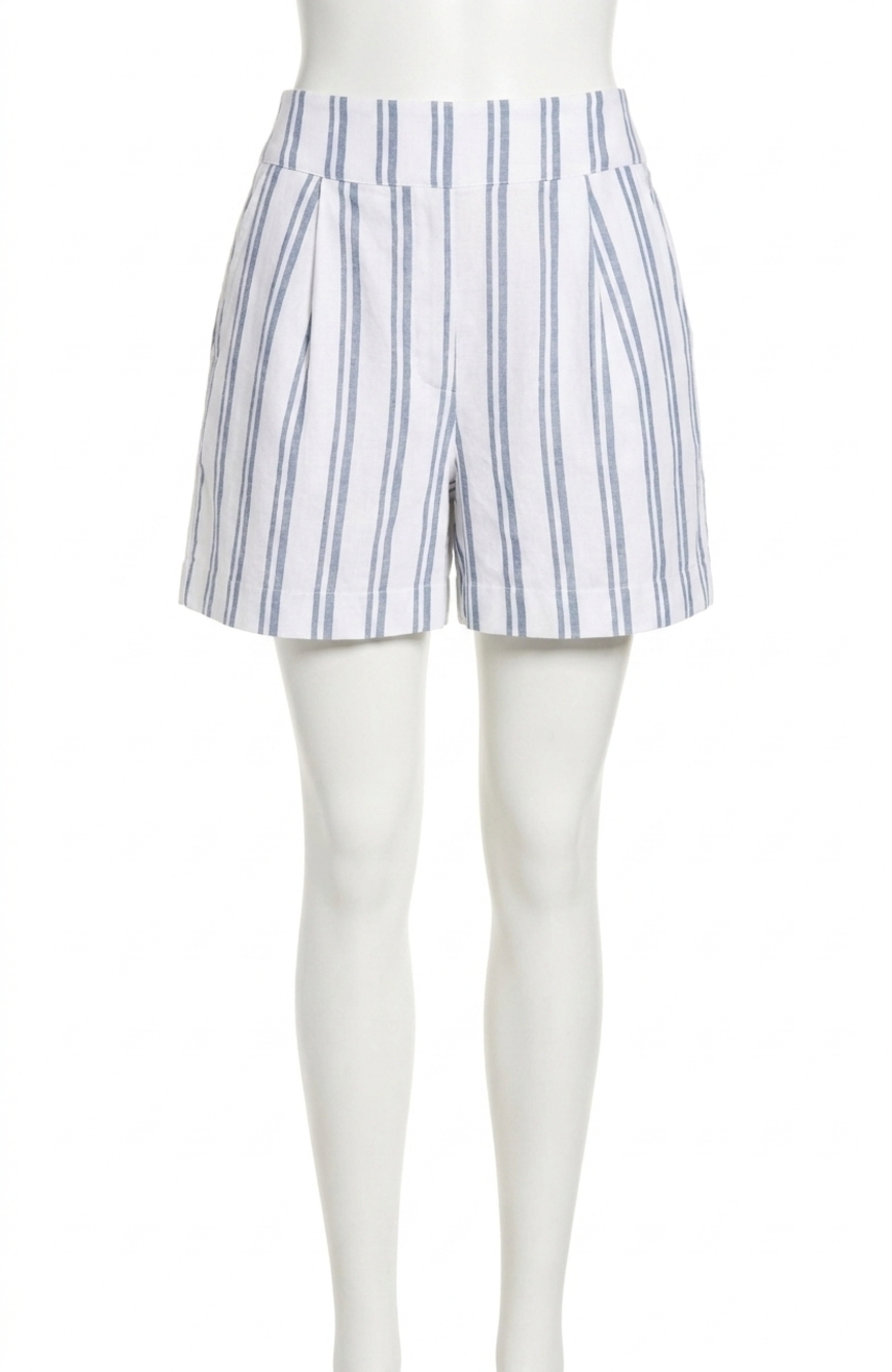 NEW TYLER BOE stevie ack striped short in sunwashed blue